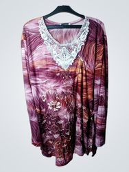 YJYSABELA Women's Printed Long Sleeve Top