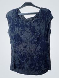 opus sleeveless top with floral print and buttons