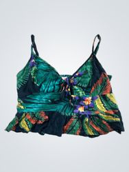 Trons of Peace Tropical Print Bra Top