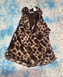 WORTHINGTON Animal Print Sleeveless Top