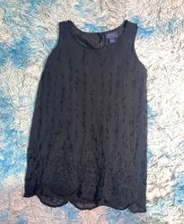 Polo Ralph Lauren Black Embellished Tank Top