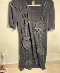 Embellished Black Dress
