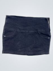 Bershka Black Denim Mini Skirt