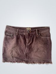 Brown Denim Skirt