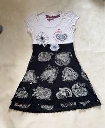 Desigual Printed Short Sleeve Mini Dress