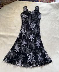 Blue Seven Floral Black Dress