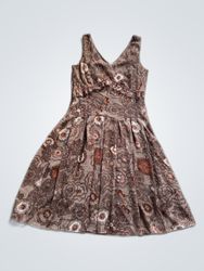 ECO Woman Brown Floral Dress