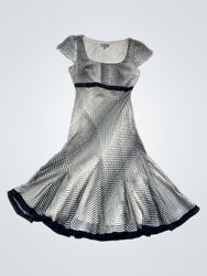 Per Una Black and White Polka Dot Midi Dress