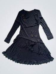 Mandi Black Long Sleeve Dress
