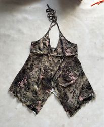 Halter Neck Paisley Print Top