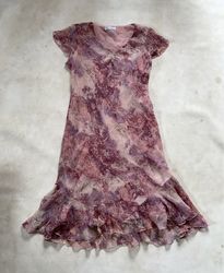 Bhs petite Pink Floral Ruffle Dress