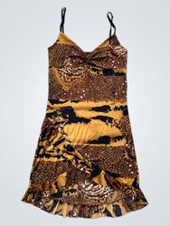 Animal Print Slip Dress