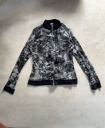Camarim Graffiti Print Zip-Up Jacket