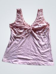 Pink Ruched Tank Top