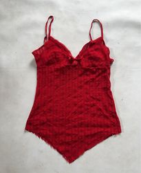 Intimissimi Red Lace Camisole Top