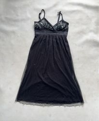 Vero Moda Black Sequin & Mesh Dress