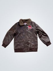Original Marines Boys Brown Faux Leather Bomber Ja..