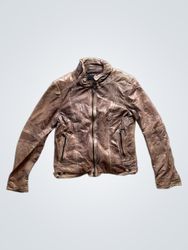 Milestone Brown Leather Jacket