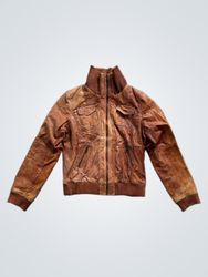 Sienna De Luca Italy Leather Jacket Size 42