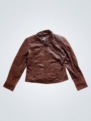 Farouche Brown Leather Jacket