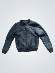 Dark Blue Bomber Jacket
