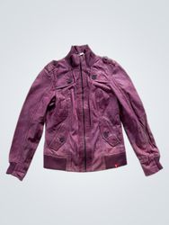 EDC Women's Purple Bomber Jacket