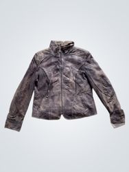 Brown Leather Jacket with Size 46 Label