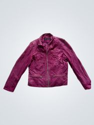 BROCH LEATHER Pink Leather Jacket