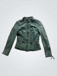 MAX&Co. Green Leather Jacket