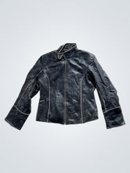 MP Studio Black Leather Jacket