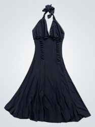 Chesley Black Halter Dress