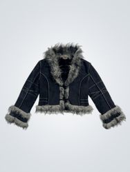 MISSY Faux Fur Trimmed Jacket