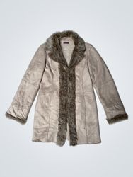 NO EXCUSE Faux Fur Lined Coat