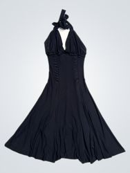 Chesley Black Halter Dress