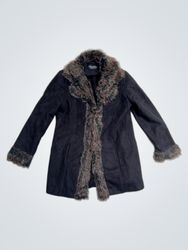 Authentic e-vie CASUALWEAR Faux Fur Trimmed Coat