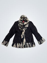 Ideal Black Jacket with Fur Trim
