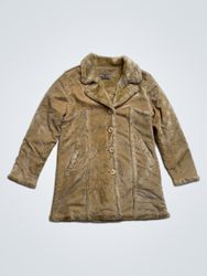 HAOXiHAO Beige Faux Fur Lined Jacket