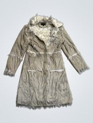 Tolentino Women's Faux Fur Lined Suede Coat