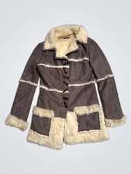 Liliane H Women's Brown Suede & Faux Fur Trimmed J..