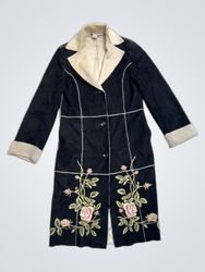 Etincelle Couture Black Embroidered Coat