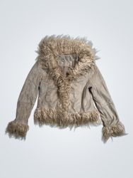 Faux Fur Trimmed Jacket