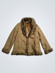 Decontract by Vei Brown Faux Fur Lined Jacket