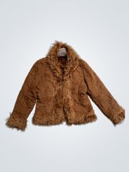 ANAPURNA EQUIPMENT Brown Faux Fur Trim Jacket