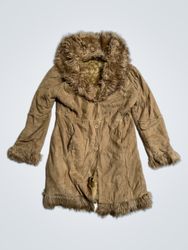 Yolina Fur Trimmed Coat