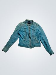ROCK'N BLUE Teal Leather Jacket