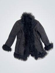 Black Faux Fur Trimmed Jacket