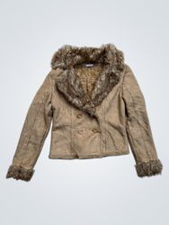 Chaqueta de Suede forrada de Piel Sintética Pimkie