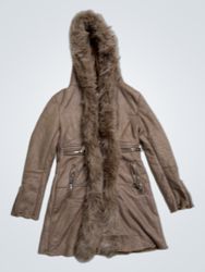 CHIC&JEUNE PARIS Faux Fur Hooded Coat