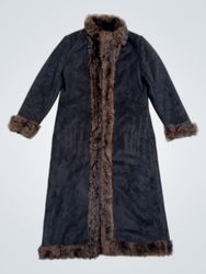 Centigrade Outerwear Faux Fur Trimmed Coat