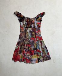 Gaultier Printed Mesh Dress